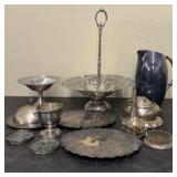 Collection Of Vintage Silver Plated Serving, Dinin