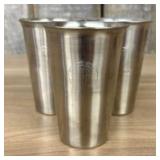 Trio of Southern Railway Silver-Plated Cups used f