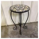 Mosaic Tile Metal Plant Stand   -  14"x 23"