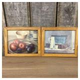 Still Life With Plums In Pewter Dish - Henk Bos. A