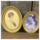 Pair Of Vintage Gold Framed Portraits 8"X10"