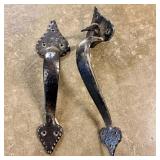Cast Iron Door Pull Handles 11'
