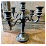 5 Arm Black Cast Iron Candelabra 20'X20'X21'