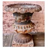 Antique Cast Iron Planter Urn 20'X20'X24'  -  NOT