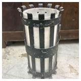 Architectural Salvage Style Wrought Iron - White G