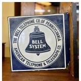 Antique Porcelain Bell System Telephone - Telegrap