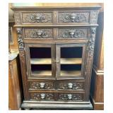 17th-century Bruges Cabinet Crafted from Solid Oak