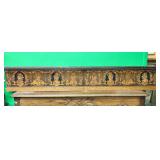 Antique European Board With Detailed Decorative In