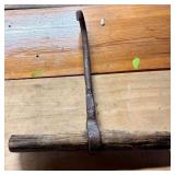 Antique Hand Forged Wrought Iron Hook 12'X14'