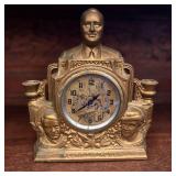 1930's Franklin D. Roosevelt Double Light Clock By