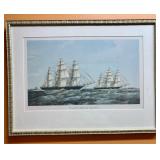 Framed Art Print Depicting The Famous 'Great Tea R