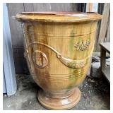 French Handmade Glazed Terracotta Anduze Planter B