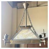 Antique Hanging Mission-style Pendant Light, featu