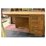 Vintage Stow-Davis Mid Century Walnut - Brass Exec