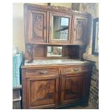 Antique French Art Nouveau Sideboard/Buffet featur