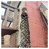 Architectural Salvage Twisted Iron Column 5'X5'X10