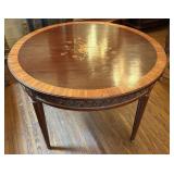 Louis XVI Style Intricate Marquetry Inlay Table -