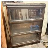 Antique Three-Stack Barrister Or Lawyer's Bookcase