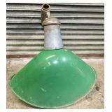 Revere Industrial Salvage Green Porcelain Enamel L