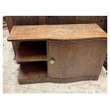 Art Deco Side Cabinet With Curved, Wavy Design 16'