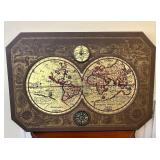 Vintage 1964 Depiction Of A 1628 World Map, Manufa