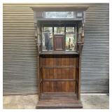 Early Antique Stained Glass Decorated Telephone St