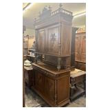 Antique Henry II Renaissance Carved Walnut Buffet