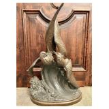 19th-century French Sculpture Titled Seagulls On A