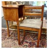 Vintage Mid-Century Gossip Bench - Telephone Table