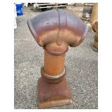 Reclaimed Antique Double Pipe Terracotta Chimney 1