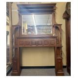 Antique Eastlake-style Fireplace Mantel from the l