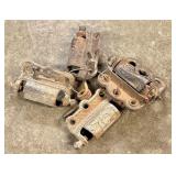 Early Cast Iron Spring Loaded Screen Door Hinges 3