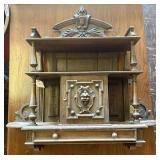 Antique German Walnut Hunt Cabinet, likely dating