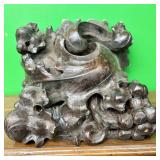 Antique Carved Wood Architectural Salvage 14'X12'X