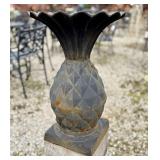 Cast Iron Pineapple Planter Urn 18'X18'X27'  -  NO