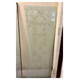Vintage Decorative Frosted Style Privacy Glass Pan