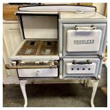 Antique Peerless Stove Porcelain Gas Stove, Likely