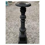 Cast Iron Victorian Style Candle Holder 9.5'X9.5'X