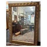 Large Vintage Ornate Gilded Style Wooden Frame Mir