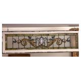 Victorian Stained And Leaded Glass Transom Window