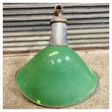 Revere Industrial Salvage Green Porcelain Enamel L