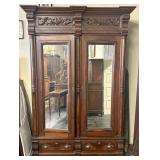 Antique Walnut Armoire, likely French in Origin, f