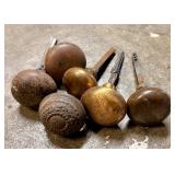 Antique Brass Door Knobs 3'