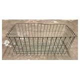 Vintage Metal Wire Utility Basket - Green; 12'X20'