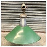 Revere Industrial Salvage Green Porcelain Enamel L