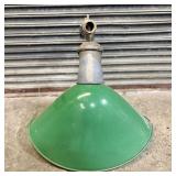 Revere Industrial Salvage Green Porcelain Enamel L