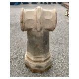 Antique Architectural Salvage Clay Stoneware Chimn