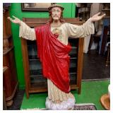 Large Vintage Plaster Depiction Of Jesus Christ -