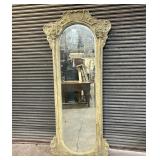 19th Century French Antique Mirror Featuring Carve
