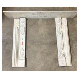 Fireplace Mantel Surround - White Marble; Some Dam